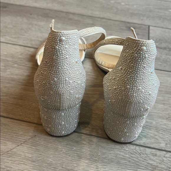 Betsey Johnson Pink and Silver Embellished Heels - Picture 5 of 10